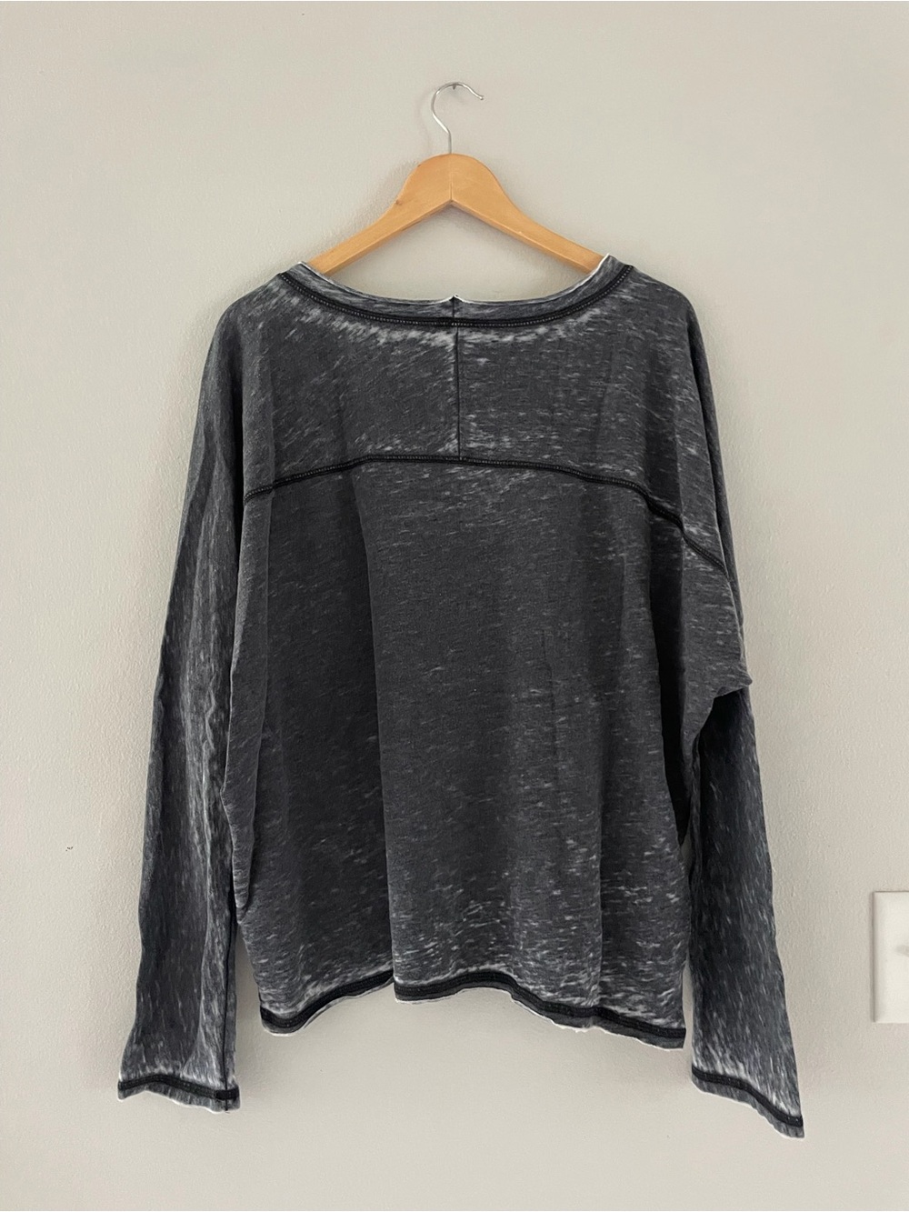 Lyric Culture Grey Mineral Wash Graphic Sweatshirt Beatles Lyrics - Picture 2 of 5